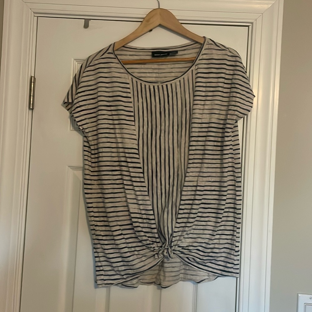 DKNY JEANS shirt with tie in front